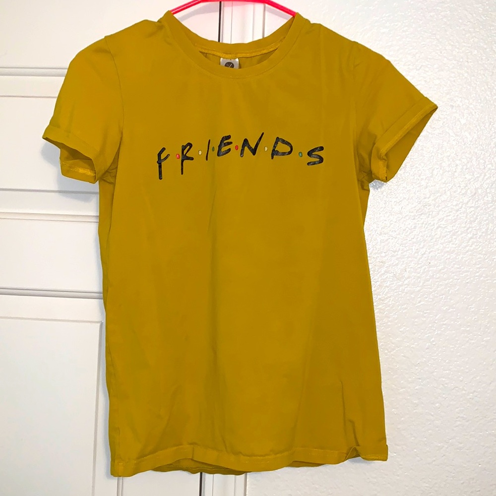 Mustard yellow friends t-shirt